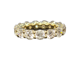 (R)14K LAB 5.00CTW LAB GROWN ETERNITY BAND SIZE 6 IGI CERT