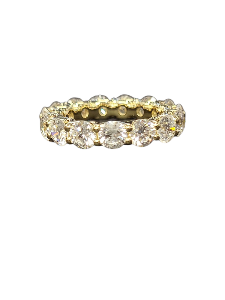 (R)14K LAB 5.00CTW LAB GROWN ETERNITY BAND SIZE 6 IGI CERT