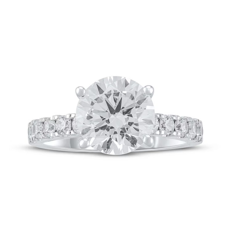 DS DESIGN INC. (Z)14K 1.52 LAB .75MT WHITE GOLD LAB GROWN DIAMOND BRIDAL RING ROUND D VVS2 IGI CERT LG71483062