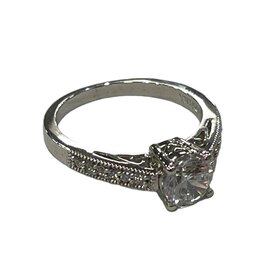 PRIMA NY (R)SAMPLE .11CT ROUND MILGRAIN SEMI MOUNT