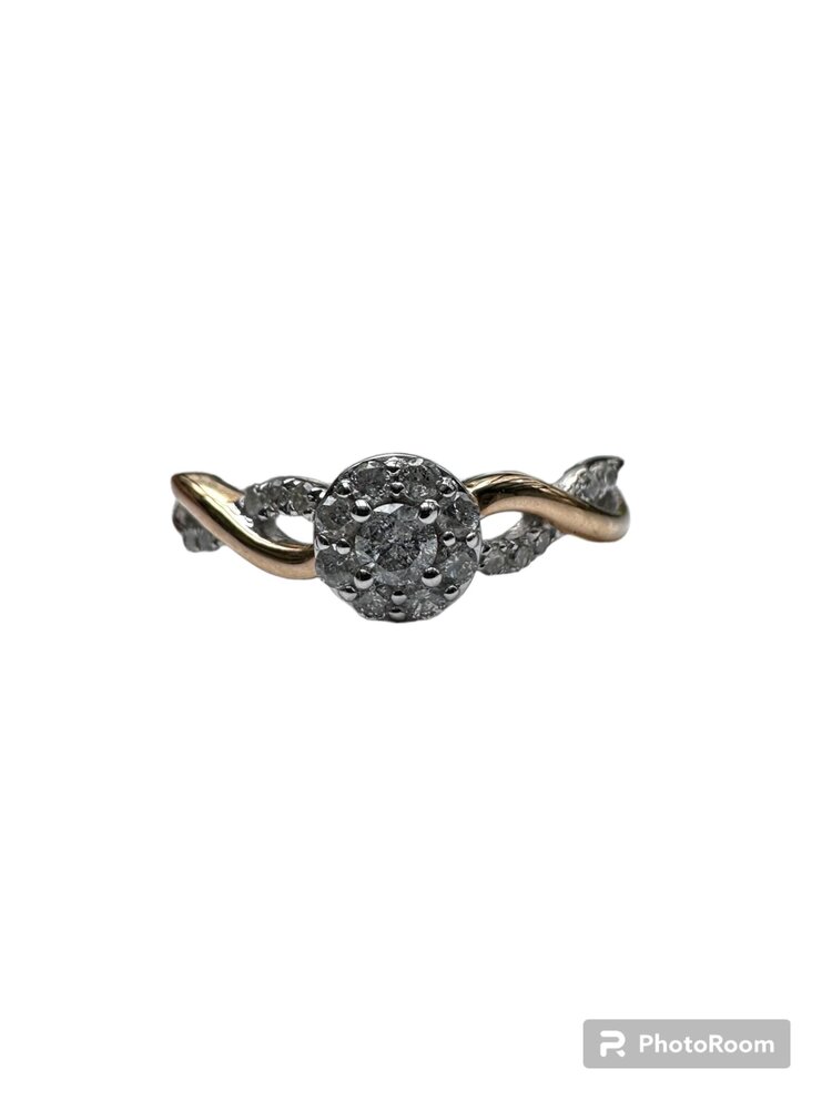 (X) 925 .25CT DIAMOND FASHION RING