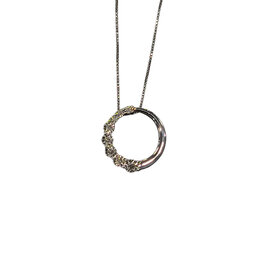 (Y)925 0.11CTW DIAMOND MOON PENDANT