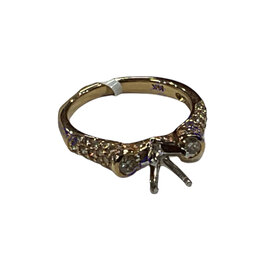 GEMDEK (Y)14K DIA .75CT YELLOW GOLD DIAMOND SEMI MOUNT