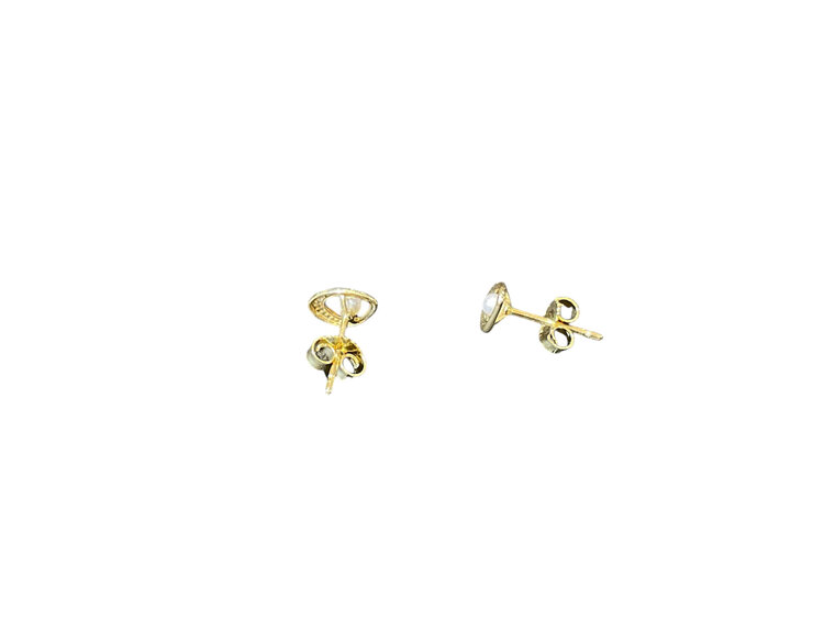 MASTALONI (Y)14KY 2-2.5MM FW PEARL FRESHWATER STUD YELLOW GOLD EARRINGS