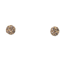 (R)14KY .20TW MULTI DIA EARRINGS 14KT YELLOW GOLD CLUSTER DIAMONDS