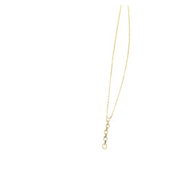 Roman + Jules (R)14K 0.10CT DIAMOND CHAIN LINK NECKLACE IN 14K YELLOW GOLD