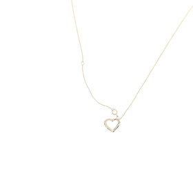 (Y)14K 0.11CTW DIA HEART PENDANT