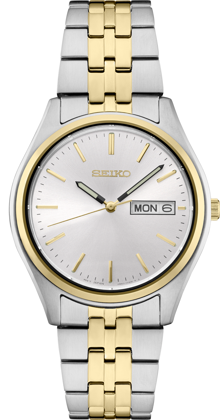 SEIKO SEIKO SUR430 DIAMETER 36.9 mm THICKNESS 8.83 mm MOVEMENT  Quartz Caliber 6N43 DIAL COLOR White GENDER Men's CRYSTAL MATERIAL Hardlex crystal