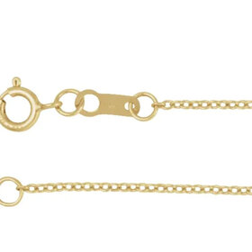 (Y) 14KY 1MM LIGHT WEIGHT CABLE CHAIN 16-18”