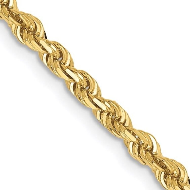 (R) 10K ROPE 3MM 12.2 GRAMS YELLOW GOLD CHAIN
