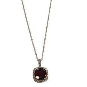 (Y) GAR/DIA 10K GARNET (1.15) DIAMOND (.09)