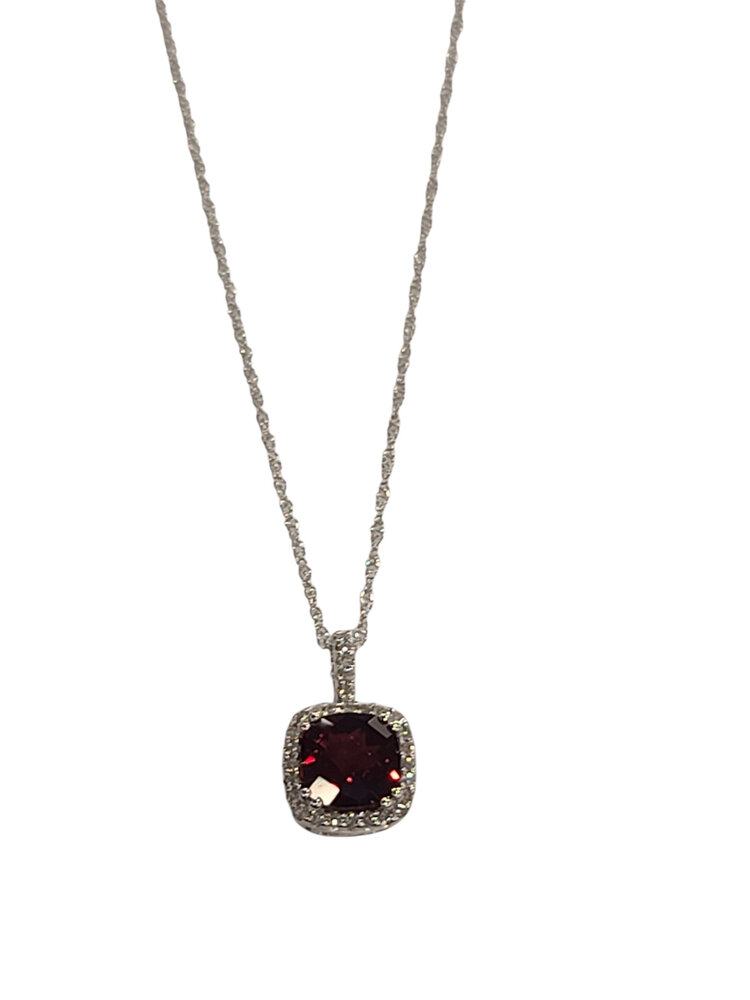 (Y) GAR/DIA 10K GARNET (1.15) DIAMOND (.09)