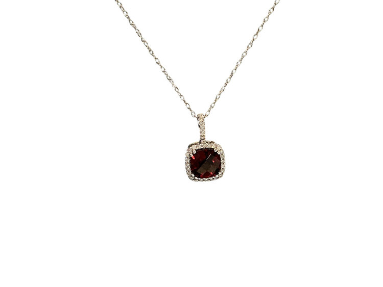 (Y) GAR/DIA 10K GARNET (1.15) DIAMOND (.09)