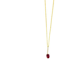 Roman + Jules (R)14K 0.03 DIA 0.57 RUBY PENDANT