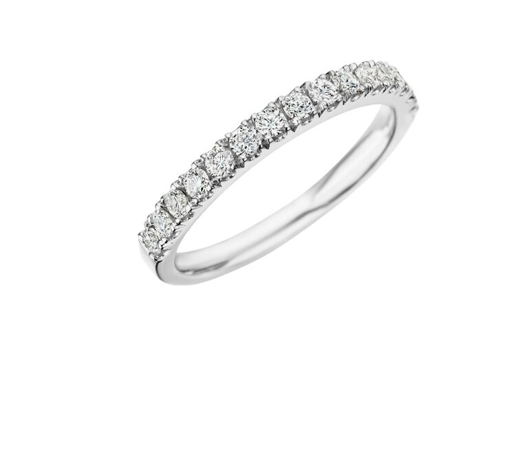 HJ NAMDAR (R)14K DIA .22CT WHITE GOLD DIAMOND PRONG SET BAND