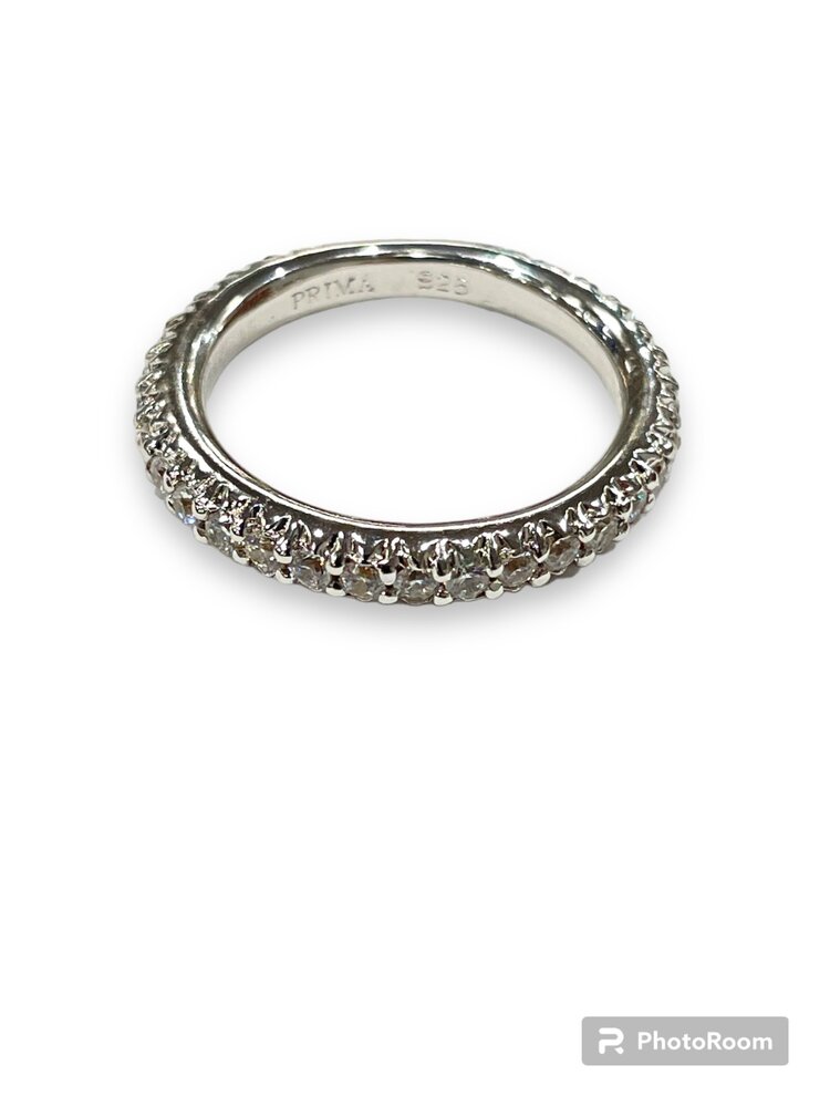 PRIMA NY (R)SAMPLE .63CT RND DIAMOND “W” PRONG STYLE 90% WAY ROUND WEDDING BAND