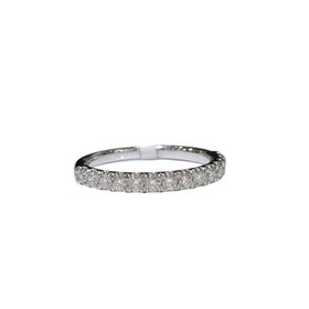 PARAGON COUTURE M(R) 14KW .75TDW STRAIGHT LINE DIAMOND BAND