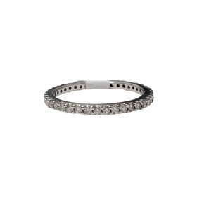 (Z)14K .85CT SI2 G H ETERNITY SHARED PRONG DIAMOND BAND SIZE 6.75