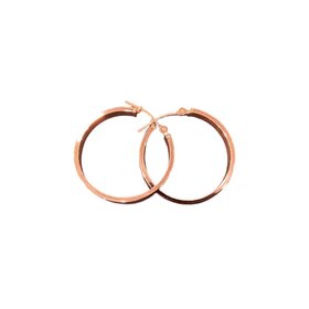 (Y)14K ROSE GOLD HOOPS