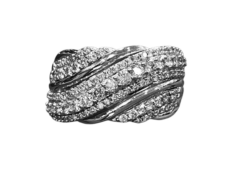 (Y)10KW D 1.00CT DIAMOND RING