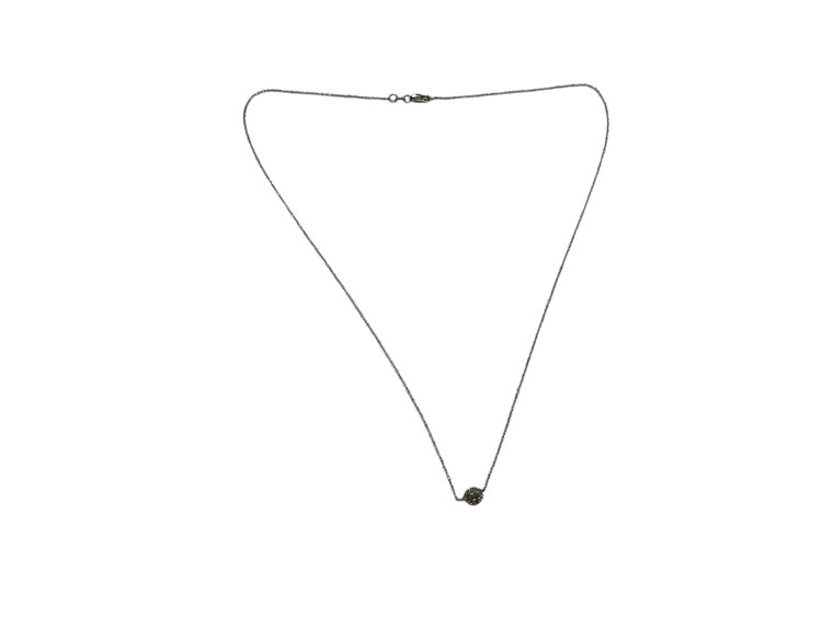 (Z)10K 0.28CT DIA, YELLOW DIAMOND GENUINE NECKLACE WHITE GOLD CHAIN