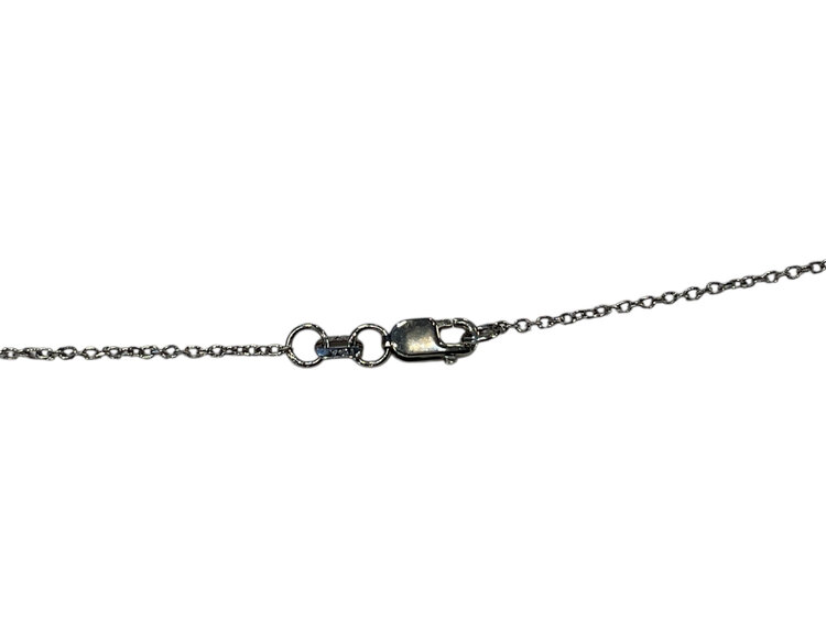 (Z)10K 0.28CT DIA, YELLOW DIAMOND GENUINE NECKLACE WHITE GOLD CHAIN