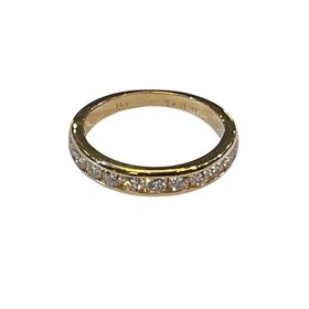 (Z)14KY 1.0CTW DIAMOND G/SI2 QUALITY CHANNEL SET YELLOW GOLD WEDDING BAND