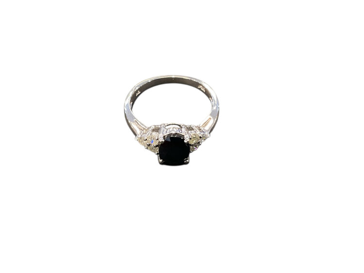 RYAN GEMS INC (Y)14K 1.50 SAPP 0.30 DIA, SAPPHIRE AND DIAMOND RING