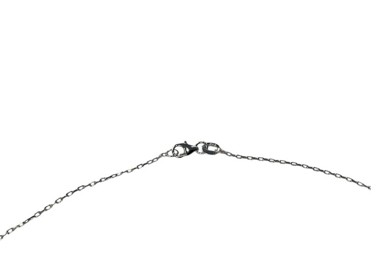 Roman + Jules (Y)14K 0.25 EM 0.10 DIA, EMERALD AND DIAMOND PENDANT ON WHITE GOLD CHAIN