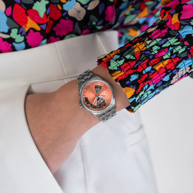 HAMILTON HAMILTON H32215100 JAZZMASTER OPEN HEART AUTOMATIC 36MM SAPPHIRE CRYSTAL