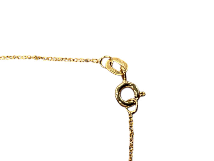 (Z)14K 0.50CT F/VS1 NATURAL DIAMOND LION PENDANT ON YELLOW GOLD CHAIN