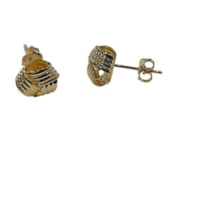 (Z)14K YG, YELLOW GOLD KNOT STUDS