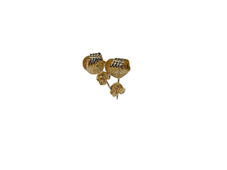 (Z)14K YG, YELLOW GOLD KNOT STUDS