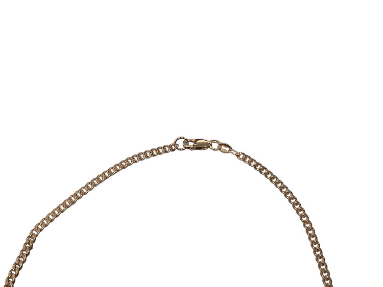 (Z)925 3.4MM 24” 18.3G STERLING SILVER CURB LINK CHAIN