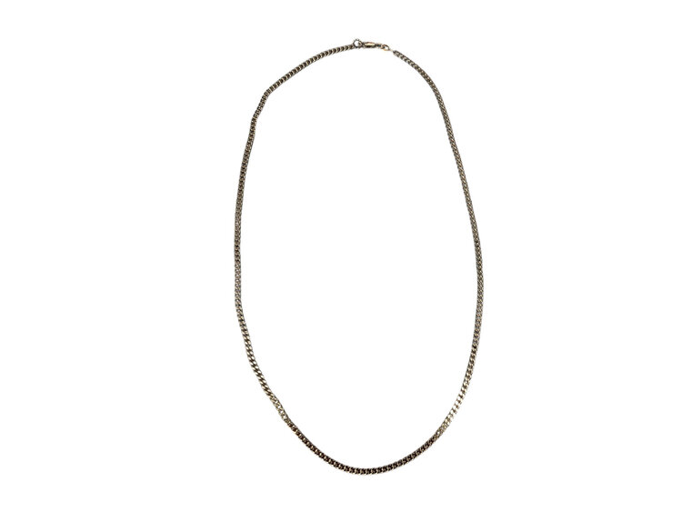 (Z)925 3.4MM 24” 18.3G STERLING SILVER CURB LINK CHAIN