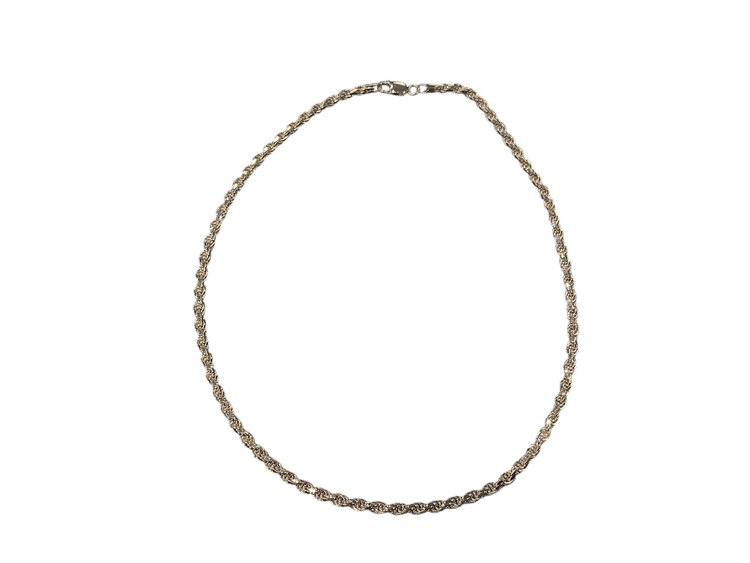 (Z)925 4.5MM 22” 42.3G, STERLING SILVER ROPE CHAIN