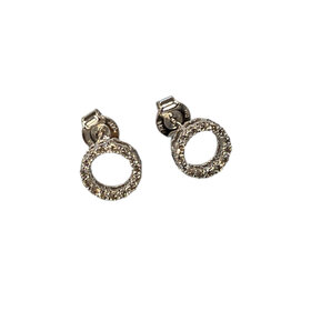 (Z)14K 0.30CTW DIAMOND, NATURAL HALO STYLE WHITE GOLD STUDS
