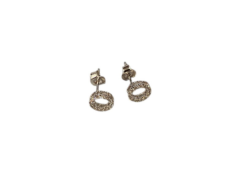 (Z)14K 0.30CTW DIAMOND, NATURAL HALO STYLE WHITE GOLD STUDS