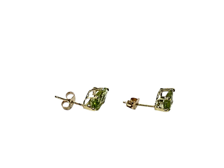 (Y)14KY 2.00CTW PDT PERIDOT MARQUISE CUT YELLOW GOLD STUD EARRINGS