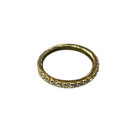 HJ NAMDAR (Y)14K 0.50CTW, 15 STONE MICRO PAVE COMFORT FIT ANNIVERSARY BAND