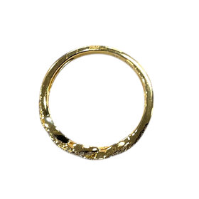 HJ NAMDAR (Y)14K 0.20CT DIAMOND CROSSOVER BAND