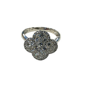 HJ NAMDAR (Y)14K 1.11CT DIAMOND CLOVER RING