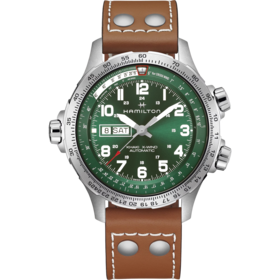 HAMILTON HAMILTON H77735560 KHAKI AVIATION X-WIND DAY DATE AUTOMATIC