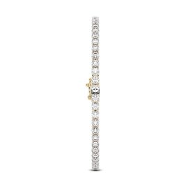 (Y)14KY LG 3.17TDW E-F/VS  72 LAB GROWN DIAMOND TENNIS YELLOW GOLD BRACELET IGI CERTIFIED