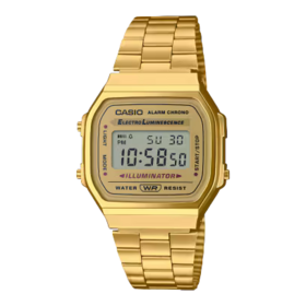 CASIO Vintage Gold Watch: Casio A168WG-9 with Digital Retro Style