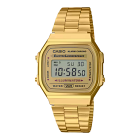 CASIO Vintage Gold Watch: Casio A168WG-9VT with Digital Retro Style