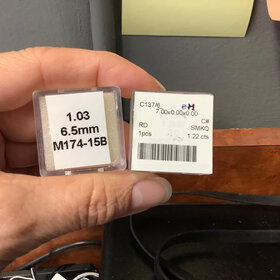 GEMDEK Champagne Smokey Quartz 1.03CT 6.5MM & 1.22CT 7MM