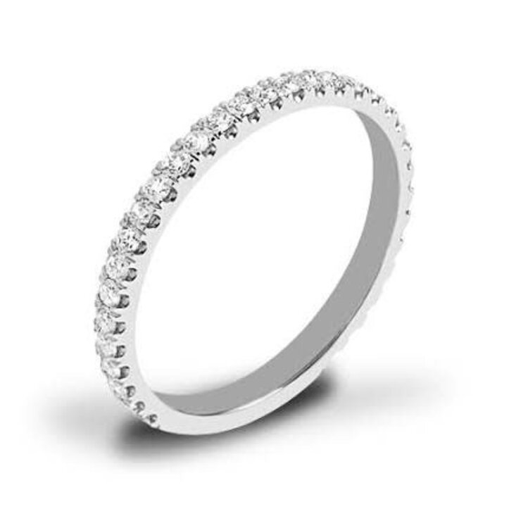 PARAGON COUTURE (Y) 14K .50CT TDW SI2 H WHITE GOLD NATURAL DIAMOND FRENCH SET BAND