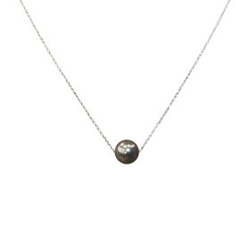 MASTALONI (Y)14KW 9-9.5MM TAHITIAN PEARL PENDANT NECKLACE