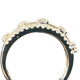 HJ NAMDAR (M)14K DIA BAGETTE (.28CTW) AND ROUND (.62CTW) BAND